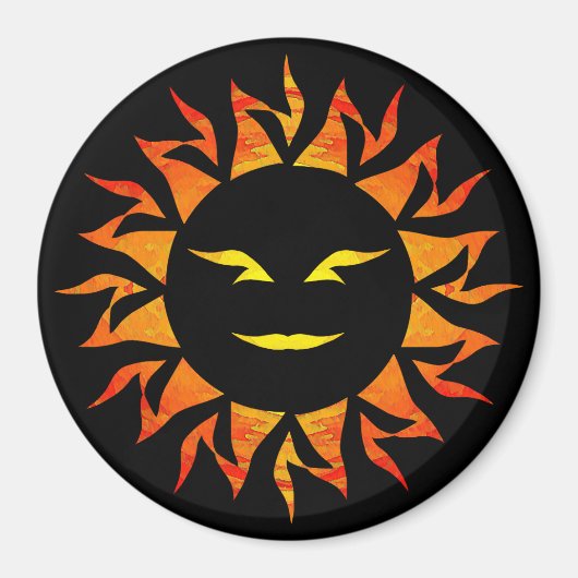 笑顔の太陽 マグネット (正面)