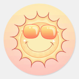 笑顔の太陽 ラウンドシール