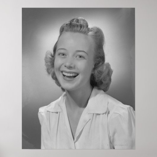 笑顔の女性 ポスター (正面)