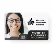 笑顔の女性 |企業の | |バーコード名刺