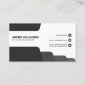 笑顔の女性 |企業の | | QRコード名刺 名刺 (裏面)