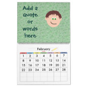 笑顔の子ども顔が自分の個性を発揮 カレンダー (2月 2026)