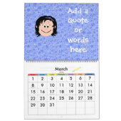 笑顔の子ども顔が自分の個性を発揮 カレンダー (3月 2026)