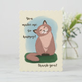 笑顔の子猫私を幸せにしてくれてありがとう (スタンド正面)