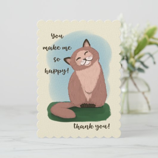 笑顔の子猫私を幸せにしてくれてありがとう (スタンド正面)