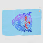 笑顔の子猫 ゴルフタオル (横)