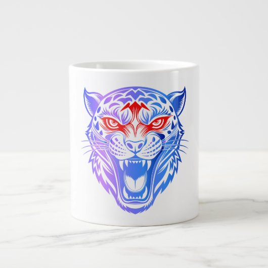 笑顔の子猫 ジャンボコーヒーマグカップ (正面)