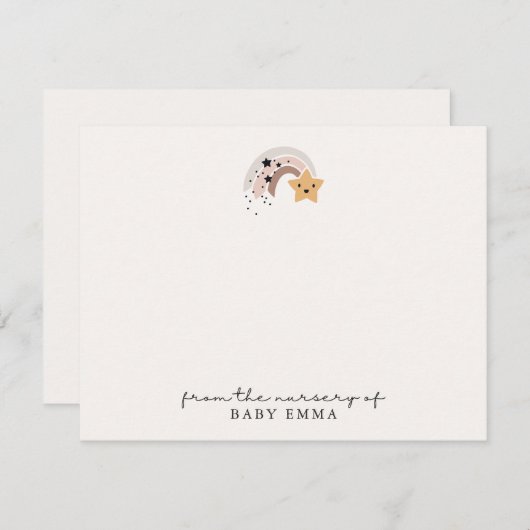 笑顔の射撃、 発砲スター「子供部屋から」カード 招待状 (正面/裏面)