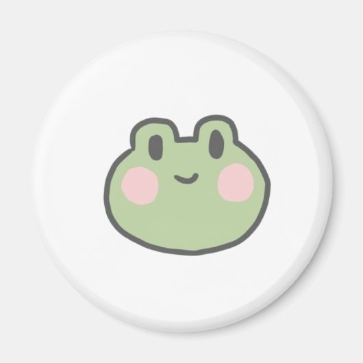 笑顔の小さなカエル マグネット (正面)