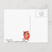 笑顔の小さな悪魔の卵 ポストカード (裏面)
