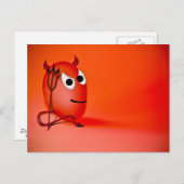 笑顔の小さな悪魔の卵 ポストカード (正面/裏面)