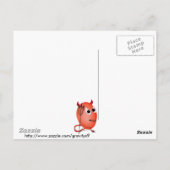 笑顔の小さな悪魔の卵 ポストカード (裏面)