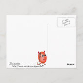 笑顔の小さな悪魔の卵 ポストカード (裏面)