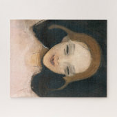 笑顔の少女ヘレネシュジャーベックファインアート ジグソーパズル (横)