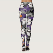 笑顔の幽霊こうもりカンプキンズカモフラージュ レギンス (裏面)