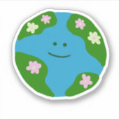 笑顔の惑星地球 シール (正面)