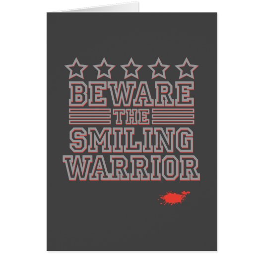 笑顔の戦士グレーのGfxカードに注意 (正面)