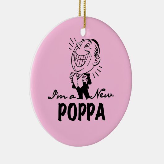 笑顔の新しいポッパTシャツとギフト セラミックオーナメント (右)