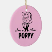 笑顔の新しいポピーTシャツとギフト セラミックオーナメント (右)