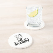 笑顔の新しい文法的Tシャツとギフト コースター (側面)