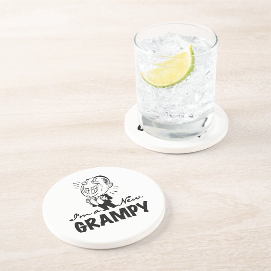 笑顔の新しい文法的Tシャツとギフト コースター (側面)