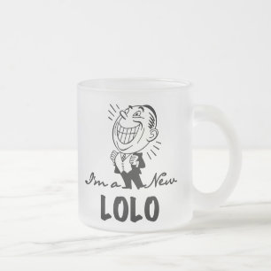 笑顔の新しいLolo Tシャツとギフト フロストグラスマグカップ