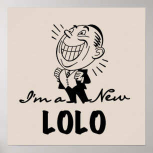笑顔の新しいLolo Tシャツとギフト ポスター