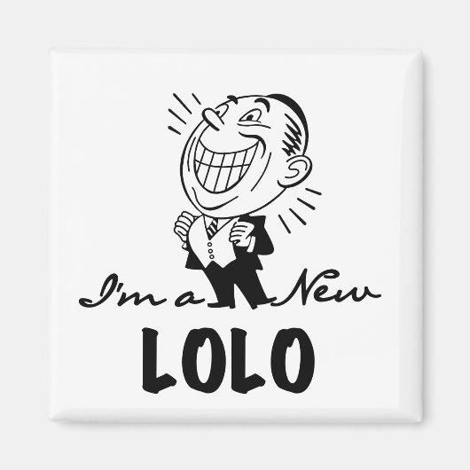 笑顔の新しいLolo Tシャツとギフト マグネット (正面)