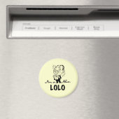 笑顔の新しいLolo Tシャツとギフト マグネット (インサイチュ (食洗機))
