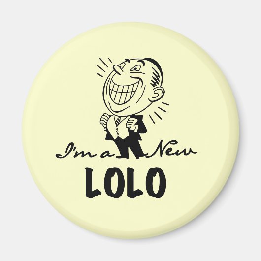 笑顔の新しいLolo Tシャツとギフト マグネット (正面)
