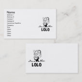 笑顔の新しいLolo Tシャツとギフト 名刺 (正面/裏面)
