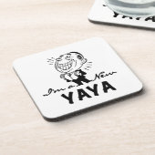 笑顔の新Tシャツとギフト コースター (左側)