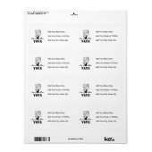 笑顔の新Tシャツとギフト ラベル (フルシート)