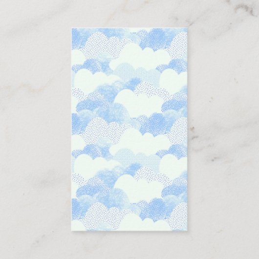 笑顔の日射雲赤ちゃんシャワー予約リクエスト エンクロージャーカード (裏面)