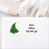 笑顔の木*クリスマス*住所 シール (インサイチュ)