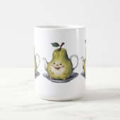 笑顔の梨のティーポット コーヒーマグカップ (中央)