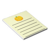 笑顔の歯のジャック – O – ランタン ノートパッド (アングル)