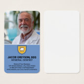 笑顔の歯科医 | 歯シールドアイコン (正面&裏面)