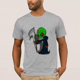 笑顔の死神イラストレーション不気味カッコいい Tシャツ