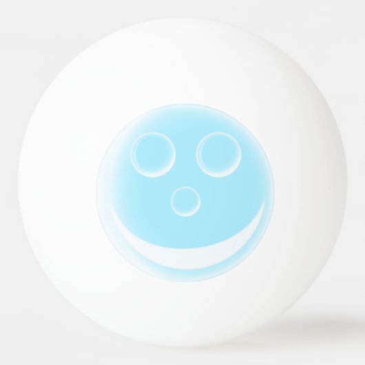 笑顔の泡 卓球ボール (正面)