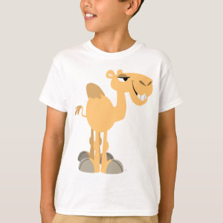 笑顔の漫画のラクダの子供Tシャツ Tシャツ