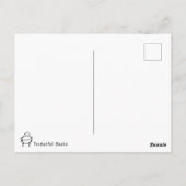 笑顔の漫画の犬 ポストカード (裏面)