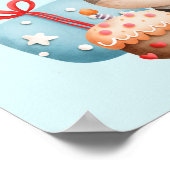 笑顔の牛かわいい愛らしい誕生日 ポスター (角)