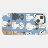 笑顔の犬たち iPhoneケース (裏面横)