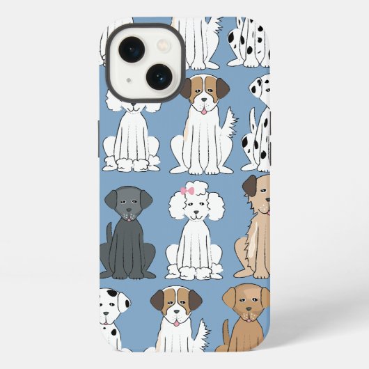 笑顔の犬たち iPhoneケース (裏面)