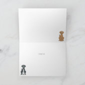 笑顔の犬 カード (内部)