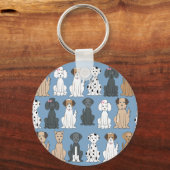 笑顔の犬 キーホルダー (正面)