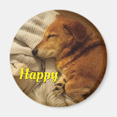 笑顔の犬 マグネット (正面)