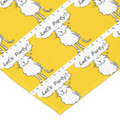 笑顔の猫が幸せ。猫好き ショートテーブルランナー (コーナー)