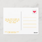 笑顔の猫ハッピー考え夏期ズ ポストカード (裏面)